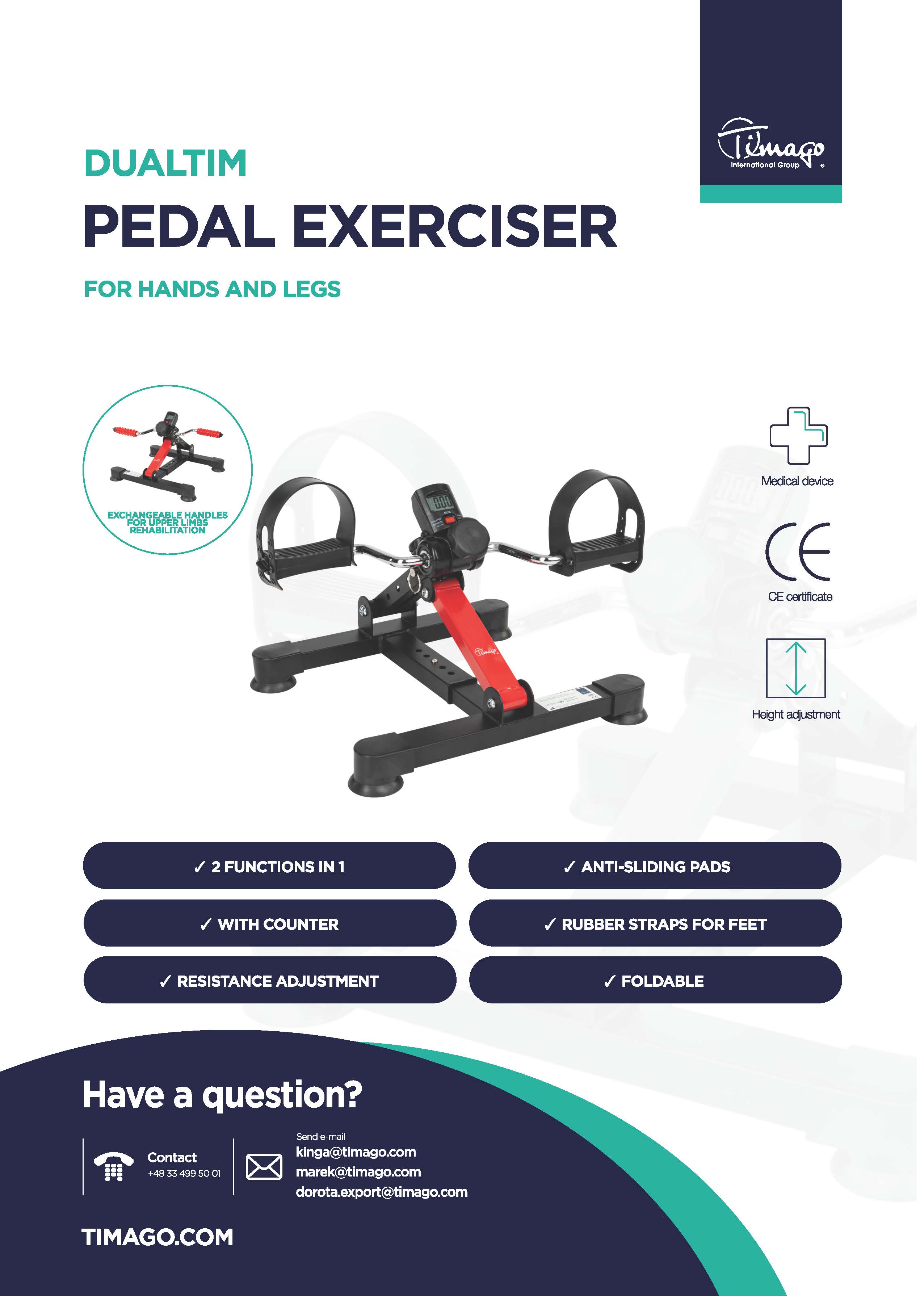 Pedal exerciser - DualTIM