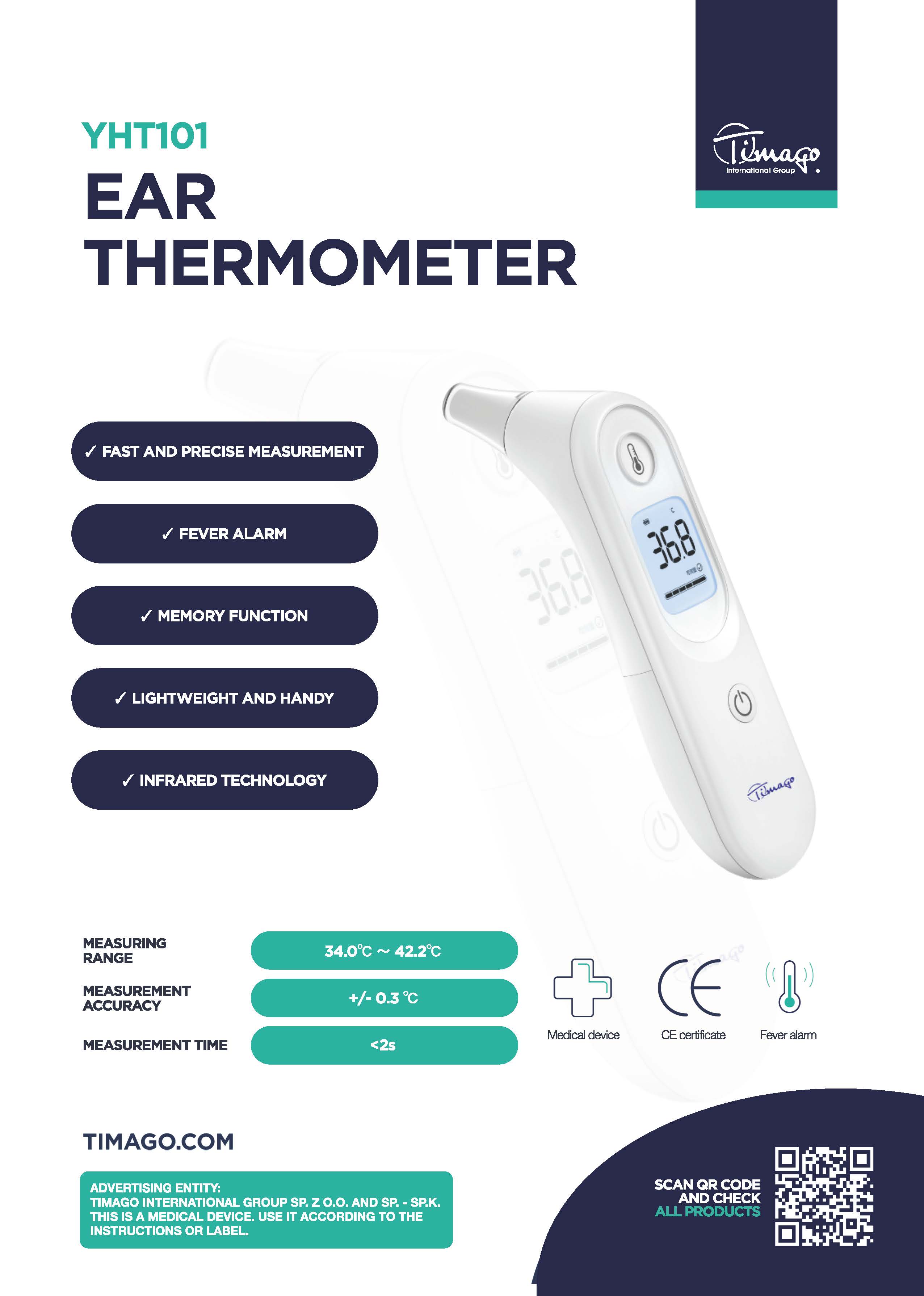 Ear thermometer - YHT101