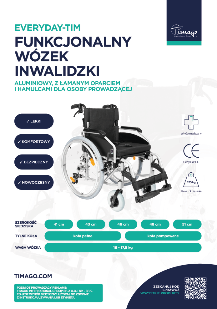 Wózek inwalidzki - EVERYDAY-TIM